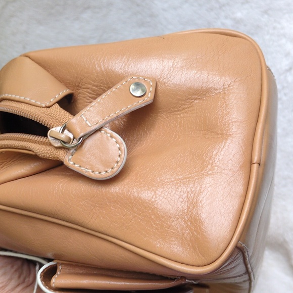 Kenneth Cole NY Tan Leather Satchel - Picture 5 of 12